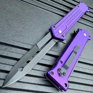JOKER 7.5" TAC FORCE PURPLE SPRING ASSISTED TACTICAL FOLDING POCKET KNIFE Open