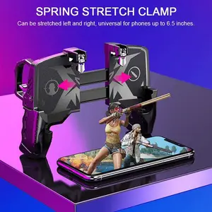 PUBG Mobile Game Controller – Trigger & Joystick Combo, Sensitive Shooting Grip for Android & iPhone, Portable Gaming Accessory for Free Fire