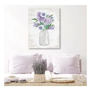 Courtside Market Spring Bouquet Violet 20x24 Canvas Wall Art
