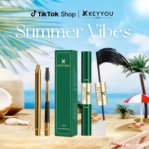 KEYYOU Waterproof Lash Bond & Seal 10ml with Mascara Brush- Eyelash Adhesive for Long-Lasting Makeup - Eyelashes  #DealsForYouDay