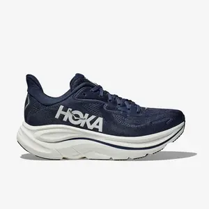 HOKA Men’s Clifton 10 Navy White 2E Wide