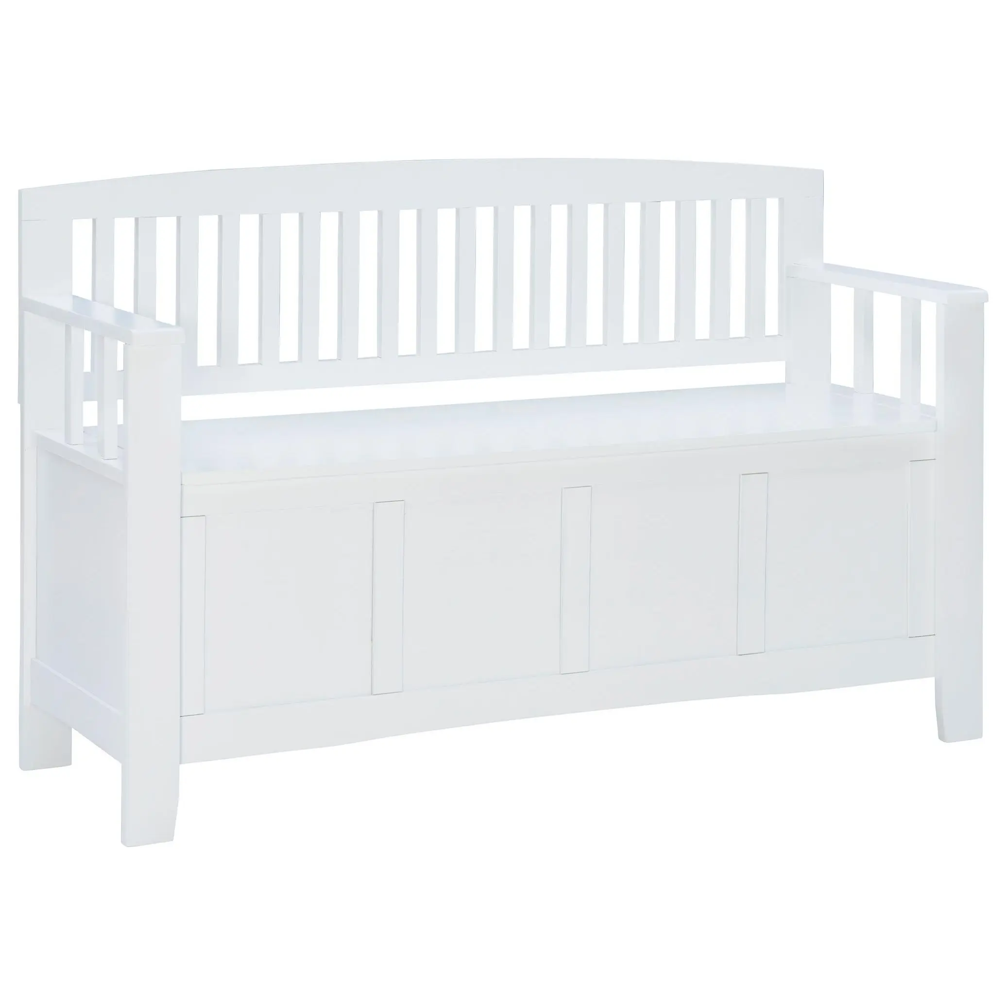 Linon Home Munn Lift-Top Storage Bench With Bac k & Arm Rests
