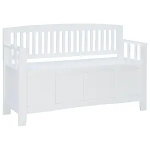 Linon Home Munn Lift-Top Storage Bench With Bac k & Arm Rests