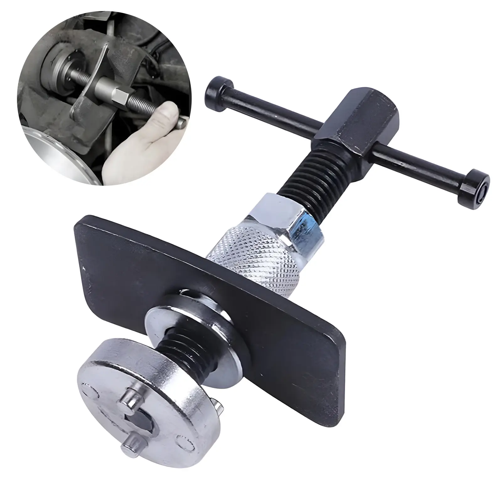 Complete Brake Pad Spreader Tool Kit for DIY Brake Service Adjusts Caliper Pistons Stops Squeaking Noise Fits Most Cars Trucks SUVs Easy Home Garage Repair Solution