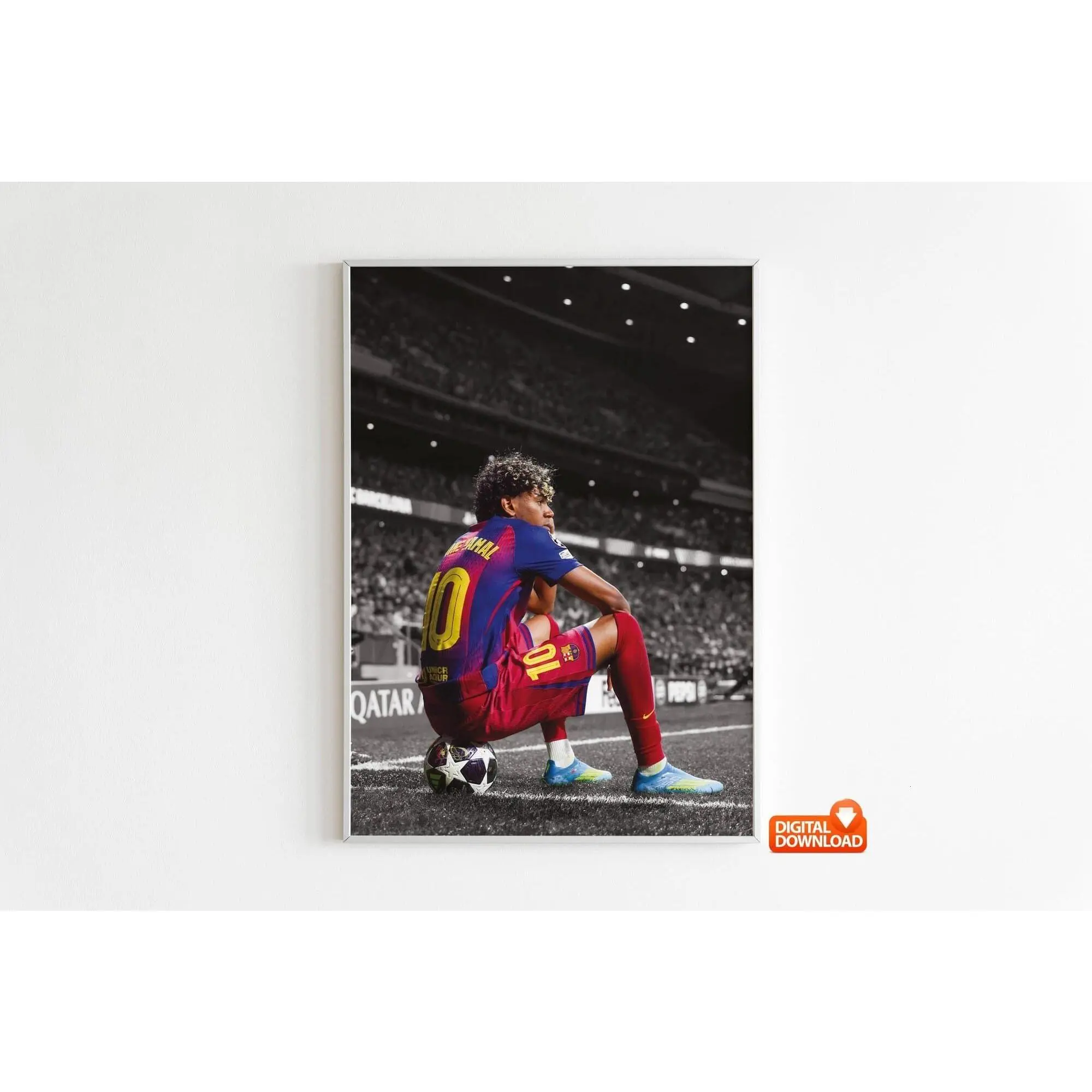 Lamine Yamal Poster Signed Football Poster( Unframed - Print Only )