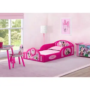 Minnie Mouse 4-Piece Toddler Room-in-a-Box Set – Includes Sleep and Play Toddler Bed, Table, 1 Chair and Toy Box