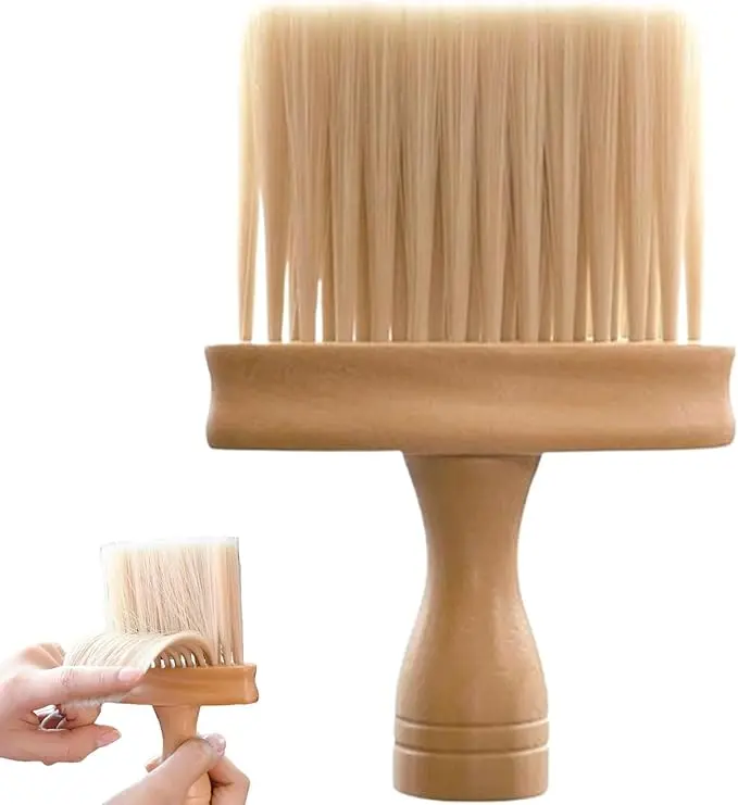 1 Pc Soft Hair Brush Neck Face Duster Hairdressing Hair Cutting Cleaning Brush, Professional Hairdresser Neck Brush for Barber Salon Hairdressing Styling Tool, Beauty Products