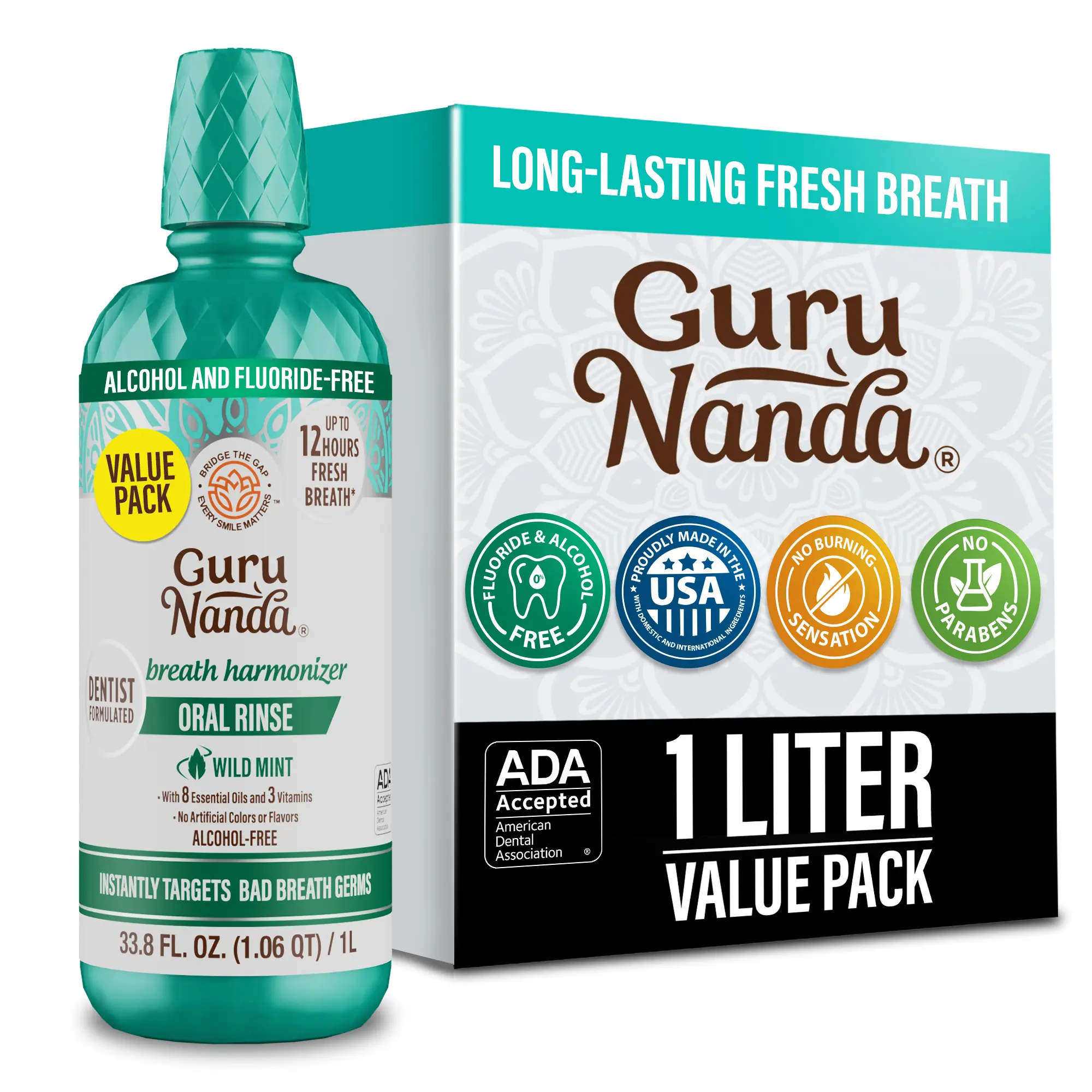 Oral Rinse Breath Harmonizer Mouthwash - Wild Mint (33.8 Fl Oz) Oral Rinse Breath Harmonizer Mouthwash - Wild Mint (33.8 Fl Oz)
