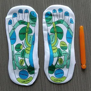 Acupoint Massage Socks & Massage Stick, 3 Counts/set Manual Massage Tools for Men & Women, Foot Massage Tools, Foot Rollers for Home & Travel
