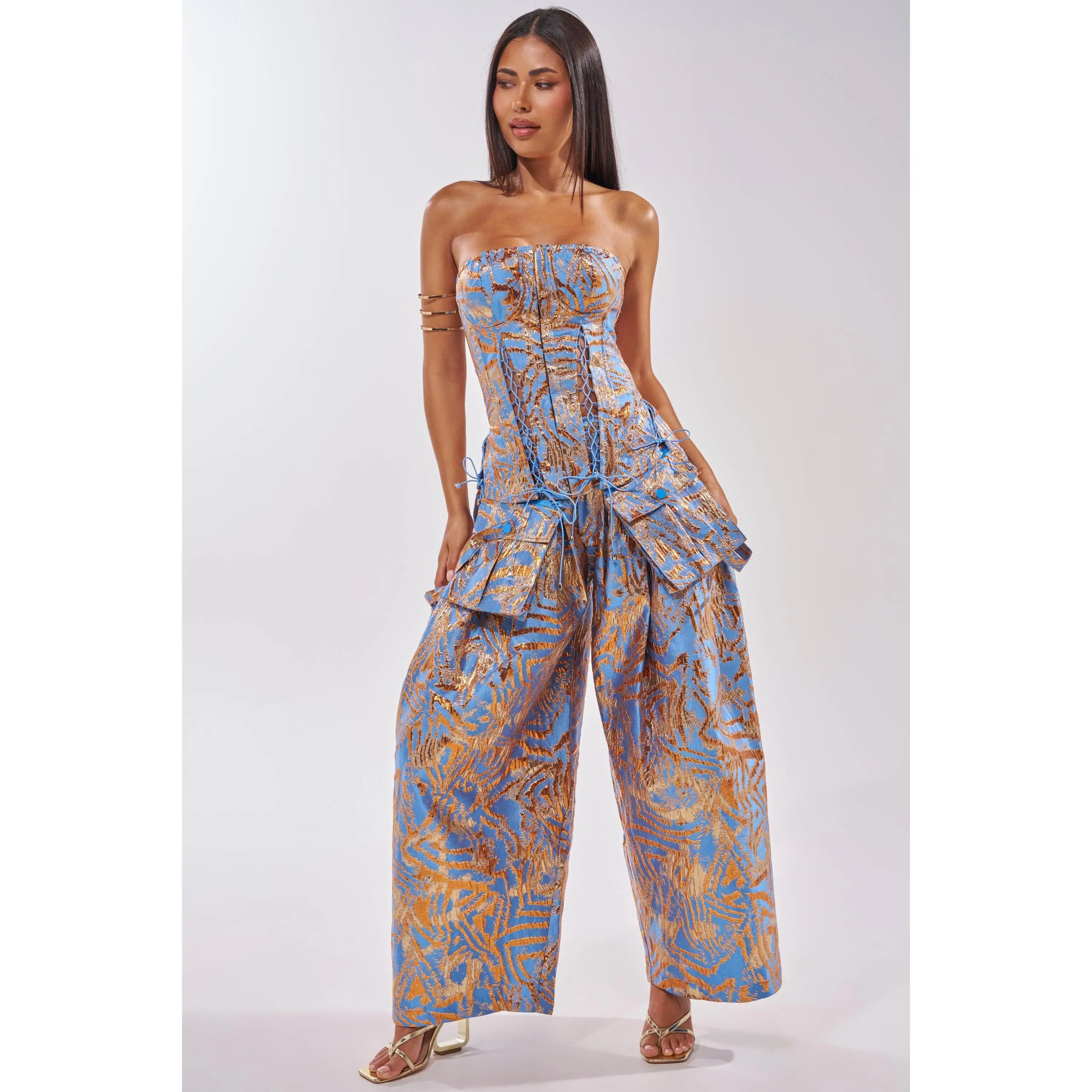 WAYS TO GO BROCADE TROUSER