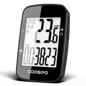 COOSPO GPS Bike Computer BC26, Wireless Cycling Computer with Automatic Backlight, GPS Bicycle Speedometer Odometer with Waterproof and 25H Long Battery, Support Bluetooth Sync with Strava