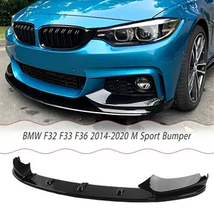 MUTUSAISI Front Lip Spoiler Splitter For BMW F32 F33 F36 4 Series M Sport 2014-2020 Air Chin Body Kit Accessories
