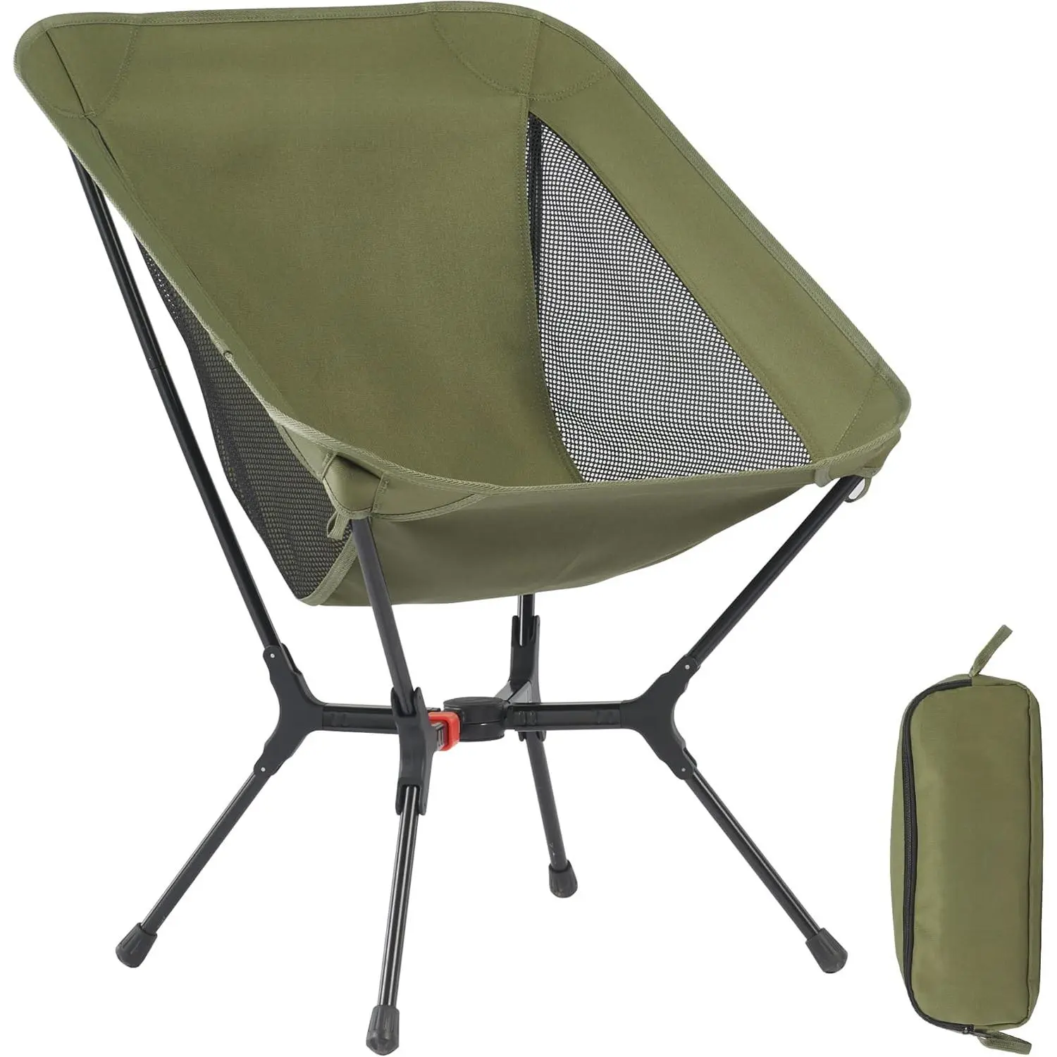Camping Chair, 1 Second Setup Frame,  Capacity Camp Chair, Portable & Lightweight Backpacking Chair