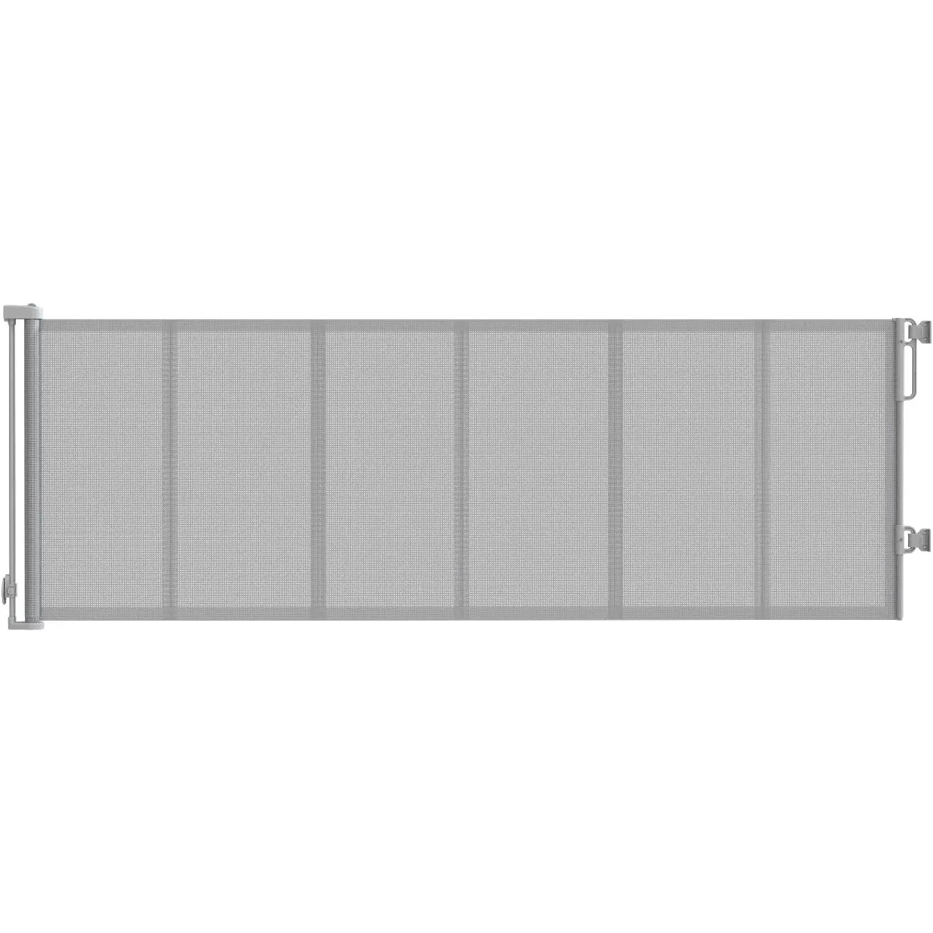 Extensible Ultra-Wide Pet Door with Reinforced Strips (Anti-Climbing), No Drilling Required, Gray, Suitable for Indoor & Outdoor Doors
