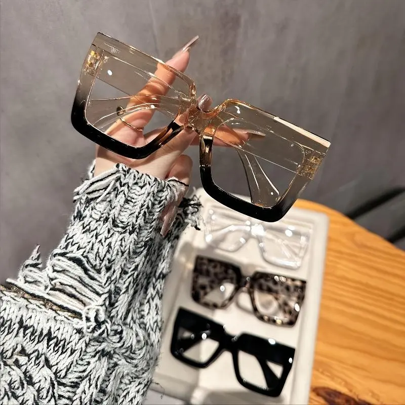 Unisex Anti-Blue Light Reading Glasses (4-Pack Multi-Pack), Full Rim Polycarbonate Oversized Square Frames, +1.0 to +3.5D Diopters for Men & Women, Plastic, 1.0 To +3.5 Diopters, Reading Eyeglasses, Unisex Wear, Adults, No