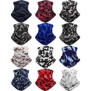 12 Pack  Gaiters  Mask Bandana Balaclava for Men Women Cooling  Gaiter Summer UV Sun Protection Scarf