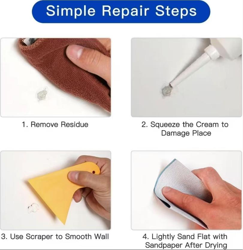 【Father's Day Gift】Drywall Patch Repair Kit with 250g Quick-Drying Wall Mending Agent, Multi-Functional Heavy-Duty Concrete Sealant, Waterproofing Adhesive Caulk, Self-Adhesive Paste 【Father's Day Gift】Drywall Patch Repair Kit with 250g Quick-Drying Wall Mending Agent, Multi-Functional Heavy-Duty Concrete Sealant, Waterproofing Adhesive Caulk, Self-Adhesive Paste