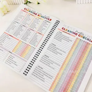 【ADHD Cleaning Planner】A4-sized daily, weekly, and monthly household cleaning planner. Features chore charts, task lists, DIY home improvement projects, and editable templates. Ideal for home offices and dorm rooms. Durable cover with smooth-writing pages
