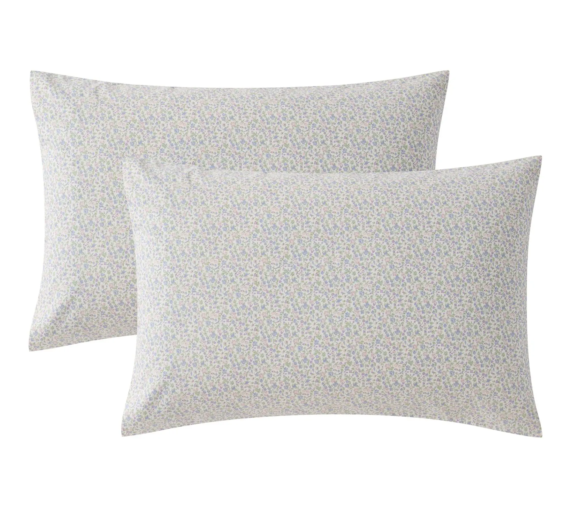 Laura Ashley Emogene Heather Cotton King Pillowcase Set