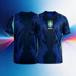2026 Brazil National Team Away Short Sleeve Soccer Jersey Quick-Dry