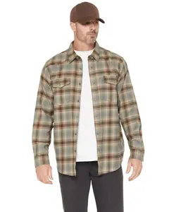 Thorogood Men's Plaid Print Long Sleeve Snap Flannel Shirt - Tg206752-Vrpd