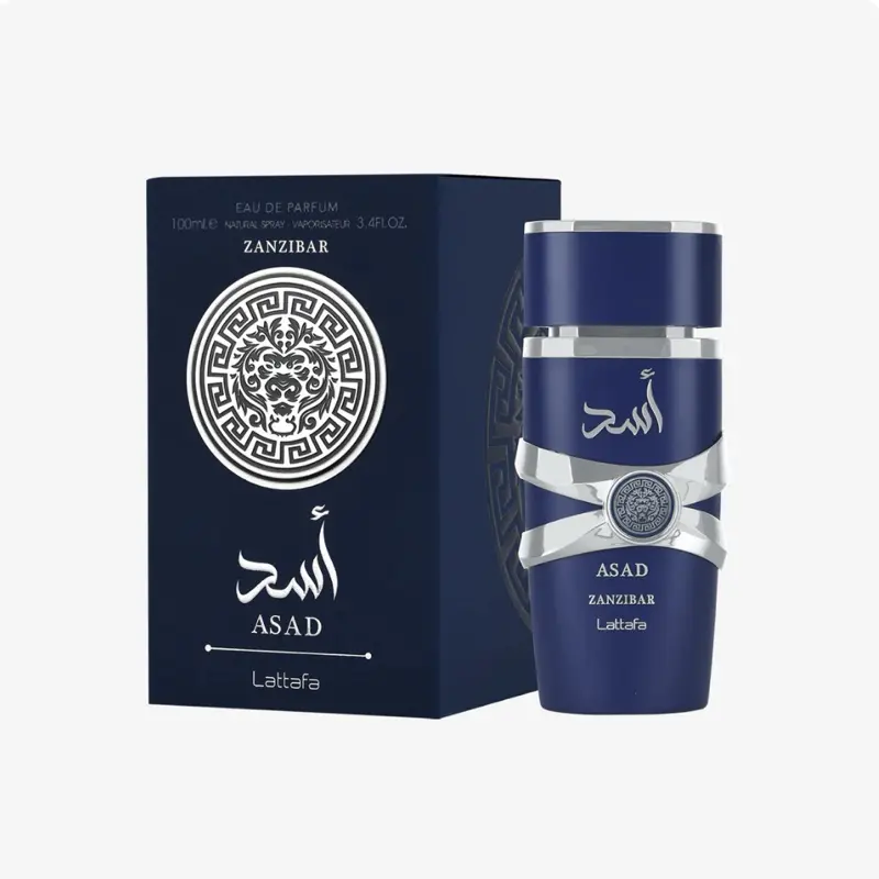 Lattafa Asad Zanzibar for Men Eau de Parfum Spray 3.4 Ounce Fragrance Perfume