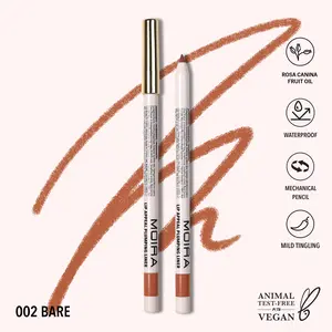 MOIRA | Lip Appeal Plumping Liner (002, Bare) | Waterproof Lip Liner with Plumping Effect, Soft Matte Finish | Retractable Smooth Glide Formula, Long-Lasting & Smudge-Resistant
