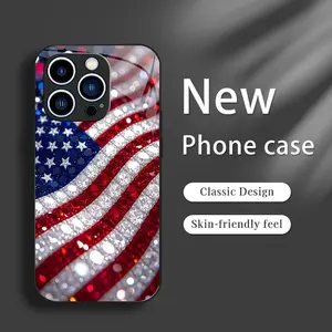 Patriotic American Flag Phone Case compatible with iPhone 16/15/14/13/12/11 and Samsung Galaxy S26/S25/S24/S23/S22, slim protective cover for Independence Day (July 4th) — 975