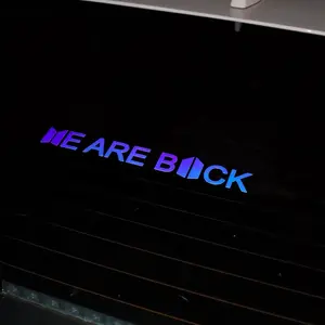 Waterproof WE ARE BACK 10-Inch Group Comeback Korean Car Window Decal • More Than 20 Colors Available •  Premium Vinyl Sticker • Indoor/Outdoor Use for Cars, Laptops & Home Decor