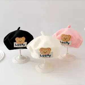 Infant Toddler Knitted Hat - Winter Autumn Warm Beanie Kids Artist Beret for Spring Fall Unisex Baby Caps Cozy & Stylish