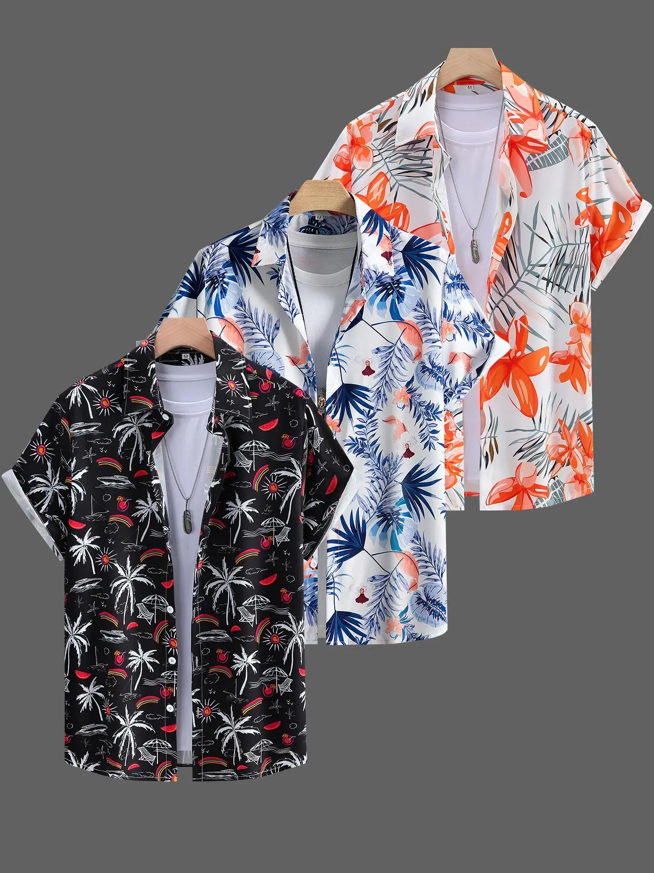 Men's Plants Print Floral Casual Tropical Style Short Sleeve Shirt, Regular Fit Button Down Top for Summer, Men's Clothes for Beach Vacation, button up shirt, Casual Stylish Menswear, Casual Button Shirts, Beachy Shirt, Menswear, Casual Summer Clothing