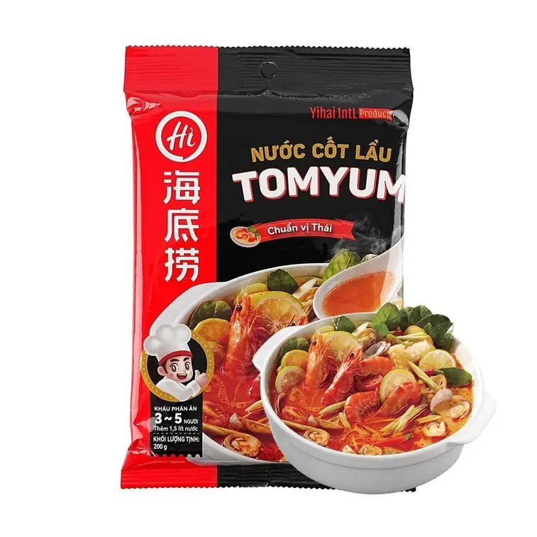 HAIDILAO Tom Yum Soup Base, Authentic Thai Flavor, 7.05oz (200g)