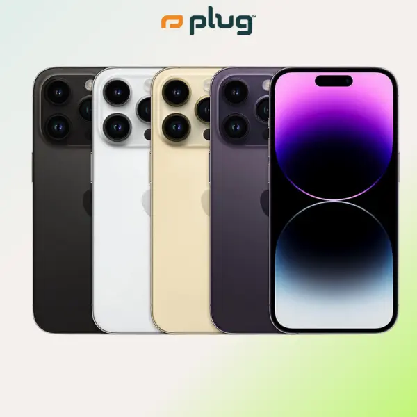 Refurbished iPhone 14 Pro Max (Unlocked) - Acceptable Condition with 1-Year Warranty by Plug