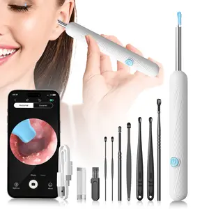 2026 Newest HD Earwax Removal Tool with Camera – 1080P Otoscope, 6 Replaceable Ear Spoons, Dual Power, Safe Ear Care Kit, Rechargeable USB, Gentle Round-Handle Design