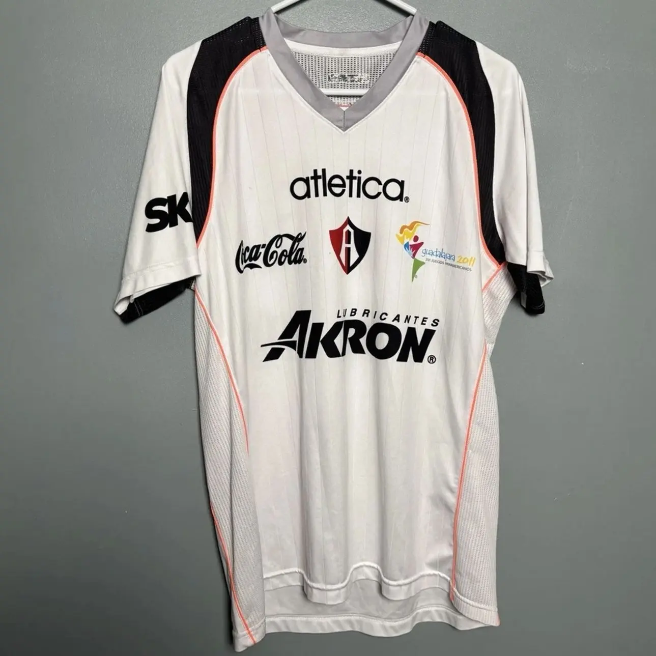 Club Atlas Futbol Atletica AOP Jersey Medium White 2011-2012 Soccer Kit Mexico 3SL