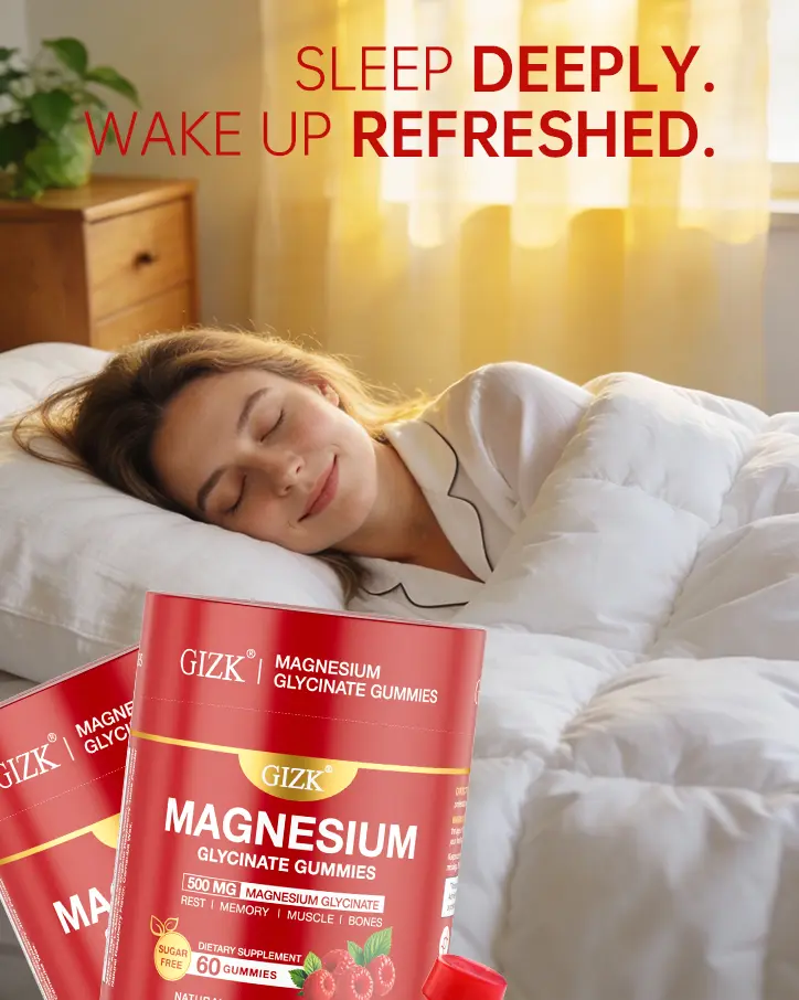 Magnesium Glycinate Gummies 500mg – Sugar Free Magnesium Gummies for Sleep, Stress, Muscle & Nervonie Support – for Adults & Kids 4+, Vegan, No Melatn (Raspberry Flavor, 60 Count) sohochic Healthcare Natural