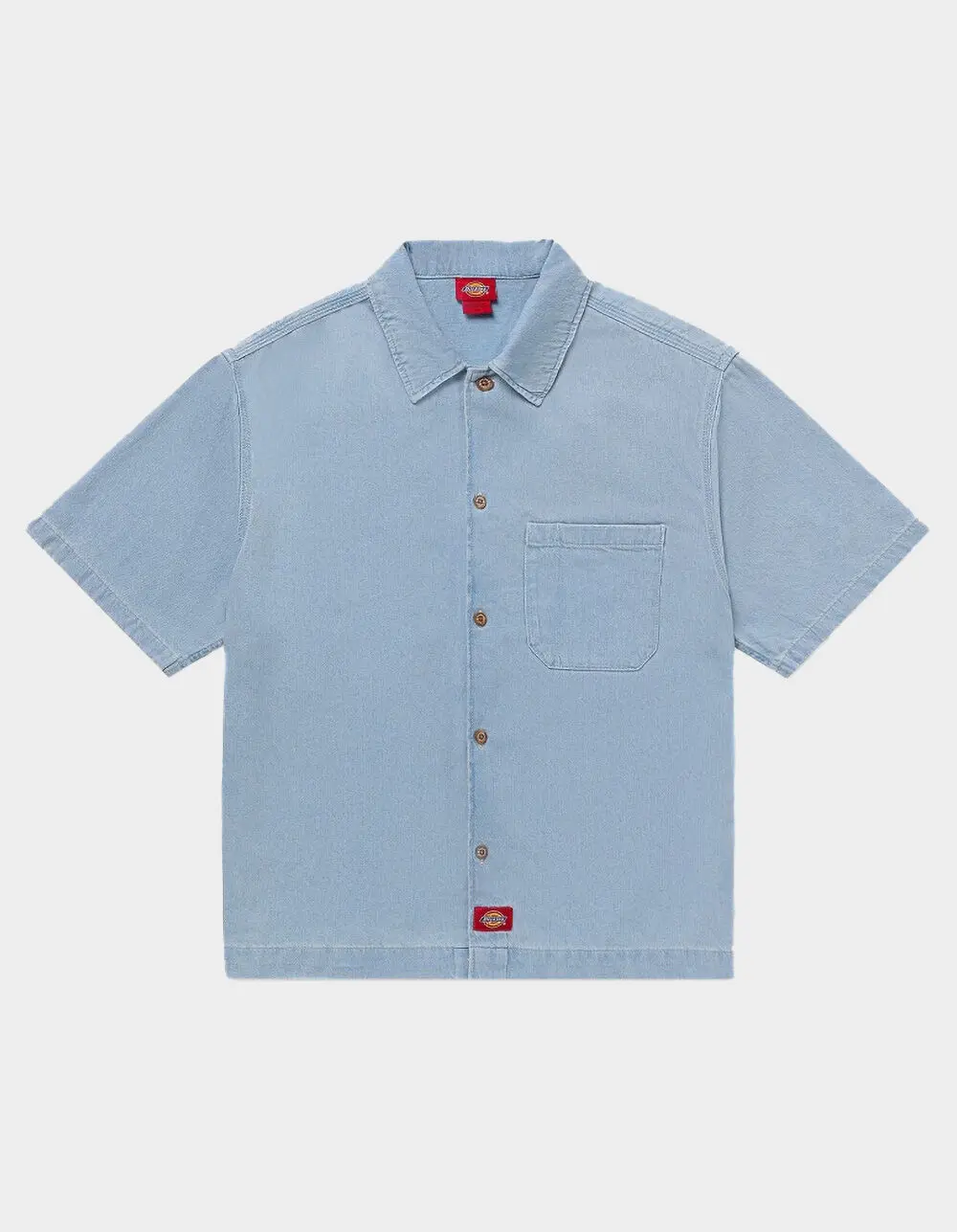 DICKIES Denim Mens Button Up Shirt
