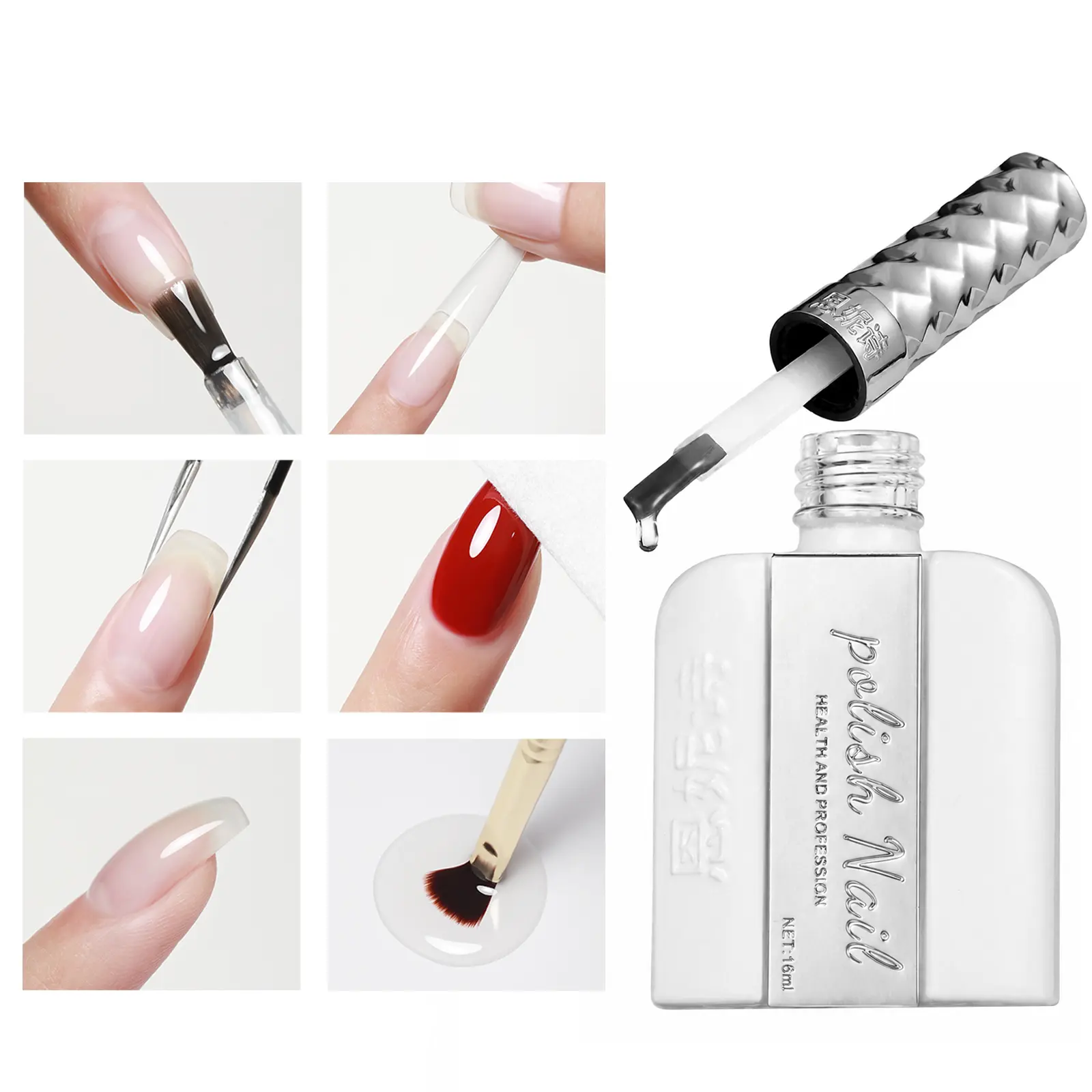 ANNIES 6-in-1 Builder Gel Nail Polish Base & Top Coat, Rubber Base Gel, Strengthening Hard Gel for Nails, Crystal Finish UV LED Cure, Multi-Functional Builder Gel for Gel X Nails, Nail Tips, Nail Glue Alternative, Professional Salon Manicure