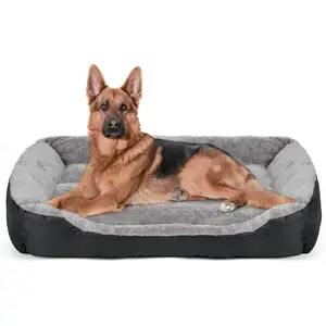 Dog Bed, Dog Beds for Large Medium Dogs, Rectangle Washable Dog Bed