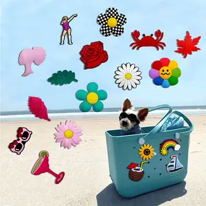 Kiki-A61-Mixed Cartoon Crocs/Beach Bag Charms