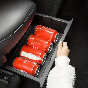Car seat storage box, hidden car storage box, large-capacity anti-slip organization box, multi-functional storage tray, suitable for most car models, practical car storage wonder, Car Storage Organizers