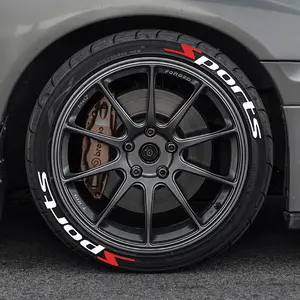 Car Motorcycle Tire Decoration Stickers, Automobile Decals, Car Decorative Sticker, Car Vehicle Decoration, 4-Piece Set, Waterproof Thickened Universal Wheel Decals, Rim Decals, No Glue Included