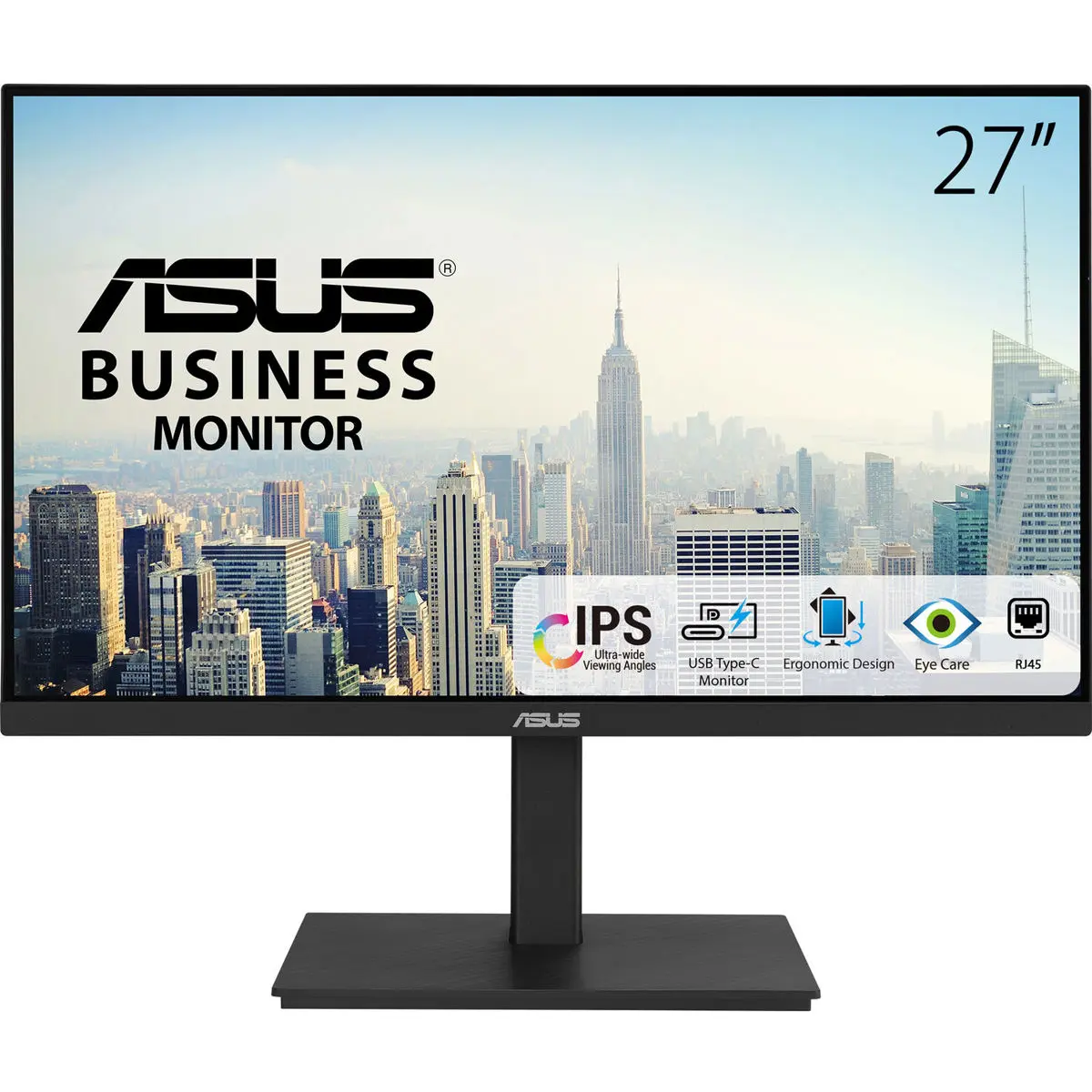 ASUS VA27ECPSN 27" 16:9 Full HD IPS LED Monitor, Built-In-Speakers, Eye Care