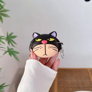 1 proud little black cat headphone case,Cute wireless Bluetooth earphone case, drop resistant, durable and stylish accessory, earbuds gift, suitable for AirPods pro3/1/2/3/4/pro/pro2(Different models may have different shapes)