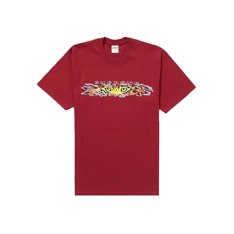 Supreme Men's Eyes Tee Cardinal, from StockX