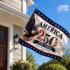 America 250 Years Of Freedom Flag, 1776–2026 Patriotic Eagle Garden Flag, USA Semiquincentennial Outdoor Banner