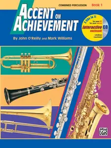 USED-Accent on Achievement, Bk 1: Combined Percussion---S.D., B.D., Access. & Mallet Percussion, Book & Online Audio/Software by John O'Reilly (Paperback)