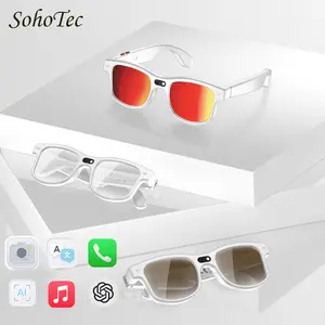 Multifunctional Smart Glasses with 8MP Digital Camera, Photochromic Lenses, Button-Touch Adjustment, UV Protection, Bluetooth Connectivity, Hands-Free Photo/Video Recording, 160+ Languages Real-Time Translation for Travel & Outdoor Use, Smart Glasses With