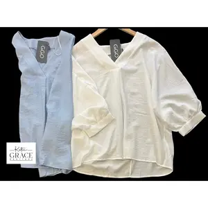 "Chelsea" 3/4 blouse, 2 colors