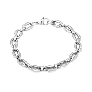 Mytys Delicate Chunky Chain Link Bracelet for Men and Women Valentine's Day Gifts Jewelry